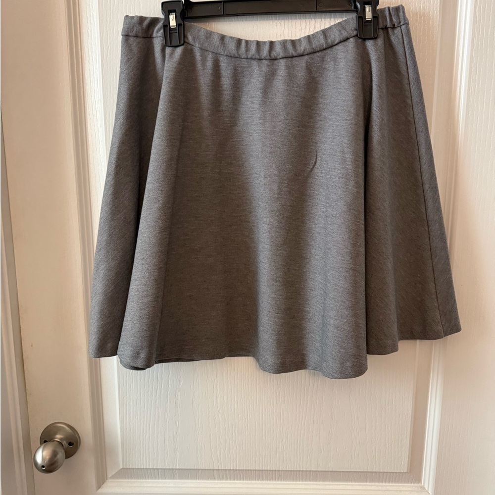 New York & Company Gray Skater Skirt